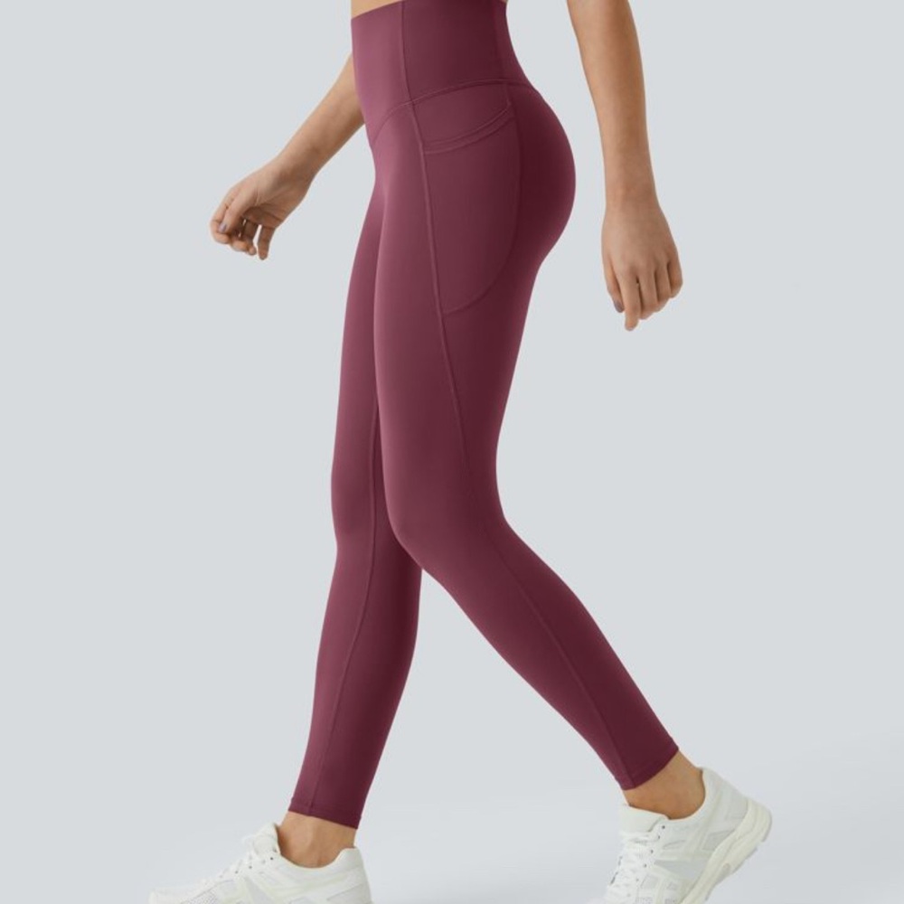 HALARA High-Waisted Plum Leggings